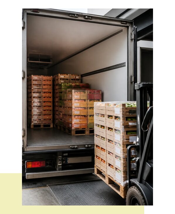 Перевозка сельхозпродукции на паллетах с доставкой в Мыски