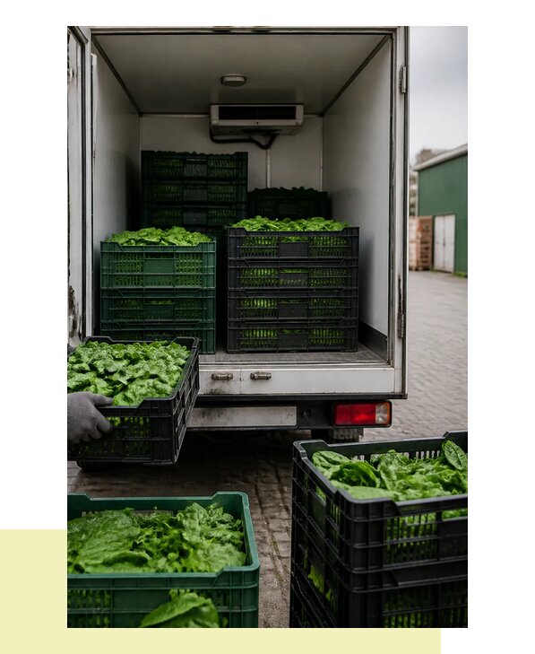 Перевозка шпината в Мыски с сохранением свежести продукции